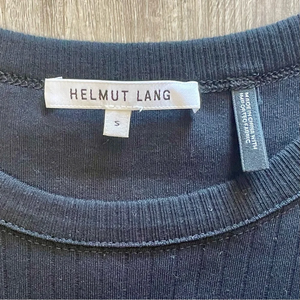 Helmut Lang Ribbed Cutout Mini Dress in Black Size Small - Picture 14 of 15